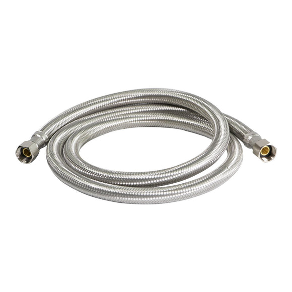 Everflow Supplies 2668-NL Stainless Steel Braided Ice Maker Supply Line with Two