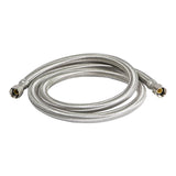 Everflow Supplies 2668-NL Stainless Steel Braided Ice Maker Supply Line with Two