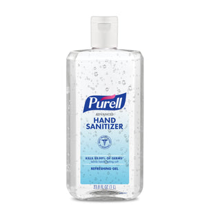 Purell Advanced Hand Sanitizer Refreshing Gel, 1-Liter Flip-Cap Bottle