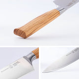 Messermeister Oliva Elite Stealth 8� Chef�s Knife - Fine German Steel Alloy Blade & Natural Mediterranean Olive Wood Handle - Rust Resistant & Easy to Maintain