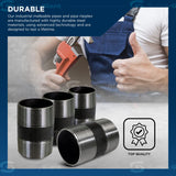 SUPPLY GIANT OQCM3415-4 Steel Nipple pipe, 3/4 in. x 1-1/2 in, Black, 4 Pack