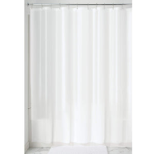 iDesign Waterproof PEVA Bathroom Shower Curtain Liner - 72" x 72", White
