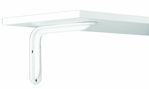 Knape & Vogt John Sterling Magnum Style Decorative Shelf Bracket, 8-inch, Warm White, RP-0099-8WT