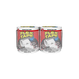 Flex Tape Rubberized Waterproof Tape, 4" x 5', Clear - 2 Pack