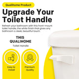 Qualihome Toilet Tank Flush Lever Replacement for American Standard (White, Straight Arm)