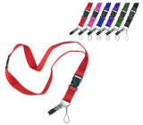 Lucky Line Flat Break Away SafetyLanyard for Keys or Badge Clip, Color May Vary (64101)