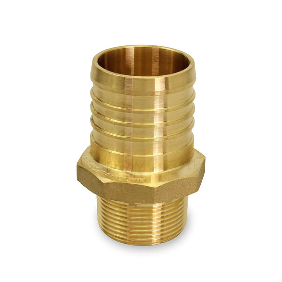 Supply Giant FQNB1034-OM 1 Inch x 3/4 Inch Lead-Free Adapters x MIP, Brass Construction, Compatible w/PEX Piping, Low-Cost Plumbing Connection, Durability & Reliability, Easy to Install, 1 x 3/4