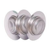 PlumBoss Kitchen Sink Strainer Basket - Rust Free Stainless Steel Sink Drain Strainer - 3 Pack Kitchen Drain Strainers 4.5 Inch Diameter