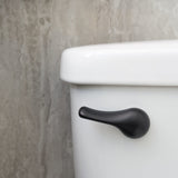 Qualihome Toilet Handle Replacement (Black, Front Mount)