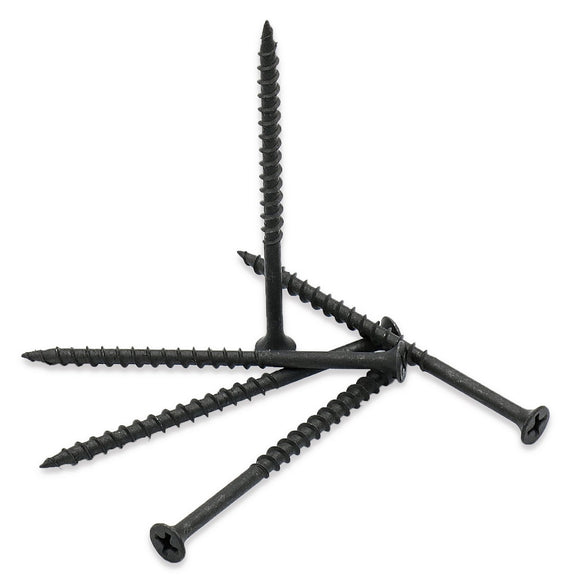 Qualihome #8 Coarse Thread Sharp Point Drywall Screw with Phillips Drive #2 Bugle Head, 1 Lb/Pound, Black, Ideal Screw for Drywall Sheetrock, Wood and More (3 Inch)