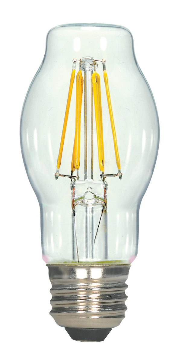 Satco S9576 Medium Bulb in Light Finish, 4.13 inches, 810Lm/Meduim Base, Specialty BT15-Shape