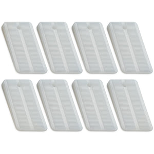Toilet shims (8 Pack - Rigid Wedge)
