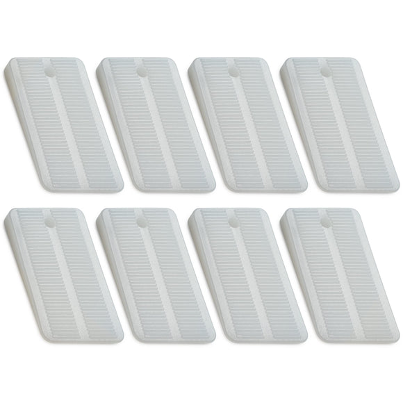 Toilet shims (8 Pack - Rigid Wedge)