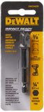 DEWALT Socket Adapter, Hex Shank, Impact Ready, 1/4-Inch to 3/8-Inch (DW2542IR)