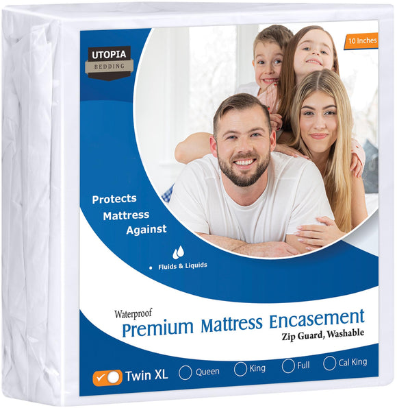 Utopia Bedding Premium Waterproof Bed Bug Mattress Cover, Twin XL Zippered