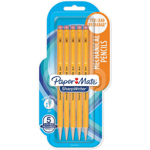 Paper Mate Sharpwriter Mechanical Pencils, 0.7mm 5 ea