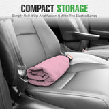 lebogner Waterproof Sweating Car Seat Cover for Post Gym Workout, Running, Swimming, Beach and Hiking, Universal Fit Anti-Slip Bucket Seat Protector for Cars, SUVs and Trucks, Machine Washable, Pink