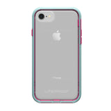 Lifeproof SLAM Series Polycarbonate Case for iPhone SE (3rd and 2nd gen) and iPhone 8/7 - Retail Packaging - Aloha Sunset (Clear/Blue Tint/Process Magenta)