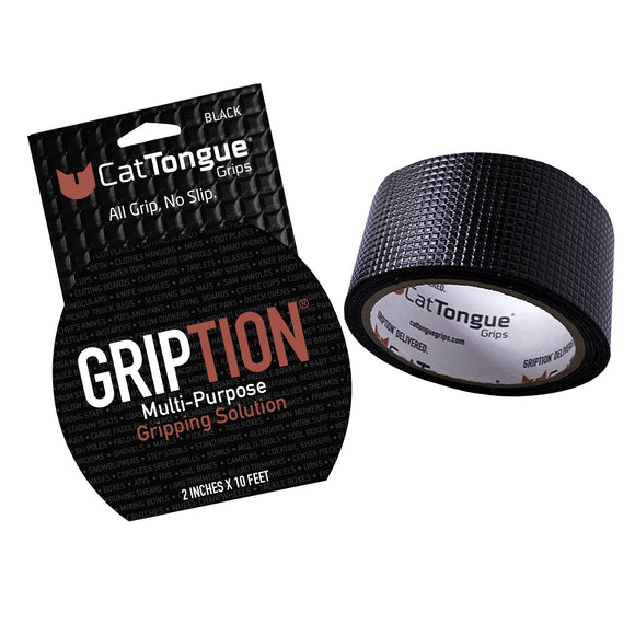 CATTONGUE GRIPS Non-Abrasive Anti Slip Grip Tape – 2” Thick Heavy Duty Tape for