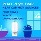 Zevo Flying Insect Trap for Indoors: Light Trap Captures Fruit Flies, Gnats and