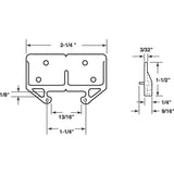Slide-Co 22793 Drawer Track Guide Kit 3/32 In. x 1-3/16 In., Purple Plastic (Single Pack)