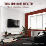 Polk Audio MC80 2-Way In-Ceiling 8" Speaker (Single) | Dynamic Built-In Audio |