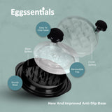 Eggssentials - Chicken Shredder Tool Twist Large to Shred Chicken, Beef, and Vegetables - Meat Shredder Tool Twist with Transparent Lid, Non-Slip Base, Ergonomic Handles for Proper Grip.