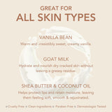 Dionis Goat Milk Skincare Vanilla Bean Scented Hand Cream & Lip Balm Set (1 oz