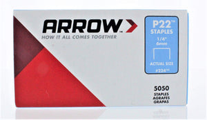 Arrow Fastener 224 1/4 P22 Staples