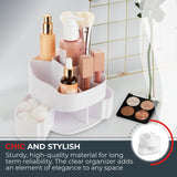 Masirs Small Rotating Makeup Organizer - A Mini Yet Spacious Cosmetic Storage