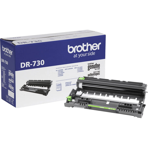 Brother Genuine DR730 Drum Unit, Up To 12,000 Page Yield