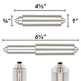 Qualihome White Universal Plastic Spring Loaded Toilet Paper Roll Holder