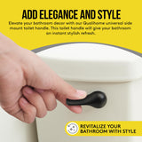 Qualihome Universal Side Mount Toilet Handle Tank Flush Lever Replacement Handle, Bronze Finish Toilet Handle