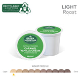 Green Mountain Coffee Roasters Caramel Vanilla Cream, Single-Serve Keurig K-Cup Pods, Flavored Light Roast Coffee, 24 Count