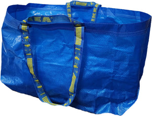 IKEA FRAKTA Carrier Bag, Blue, Large Size Shopping Bag 2 Pcs Set