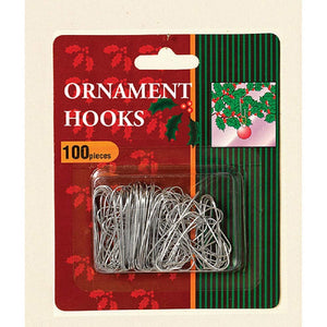 The Gerson Companies Silver Christmas Tree Ornament Hooks 1.25 Inch 100 Piece Pack New