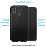 Speck Products CandyShell iPhone XR Case, Black/Slate Grey