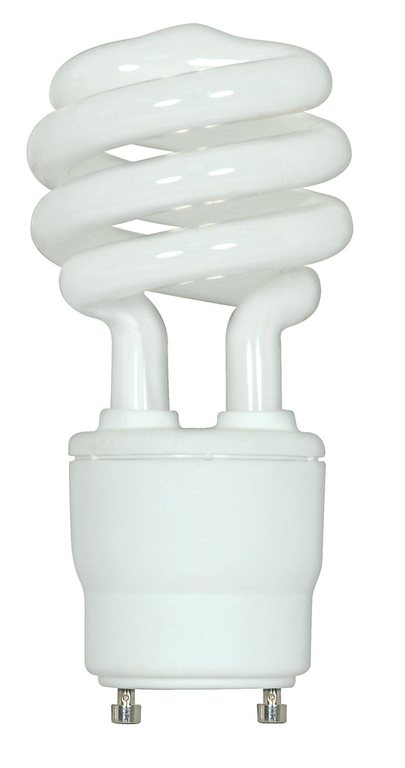 Satco S8204 15 Watt (60 Watt) 950 Lumens Mini Spiral CFL Soft White 2700K GU24 Base Light Bulb