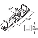 Slide-Co 16136 Wardrobe Door Adjustable Guide, 3/4 In. (Single Pack)