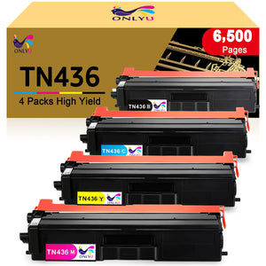 ONLYU Compatible Toner Cartridge Replacement for Brother TN436 TN436BK TN433 TN436BK TN431 for HL-L8360CDW MFC-L8900CDW HL-L8360CDWT HL-L8260CDW HL-L9310CDW MFCL8610CDW MFCL9570CDW Printer (4-Pack)