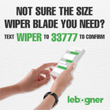 lebogner Wiper Blades 24 Inch + 19 Inch Pack of 2 All-Seasons Automotive Replacement Windshield Wiper Blades For My Car, Stable And Quiet Silicone Beam Blade Compatible With U/J Hook, Easy To Install