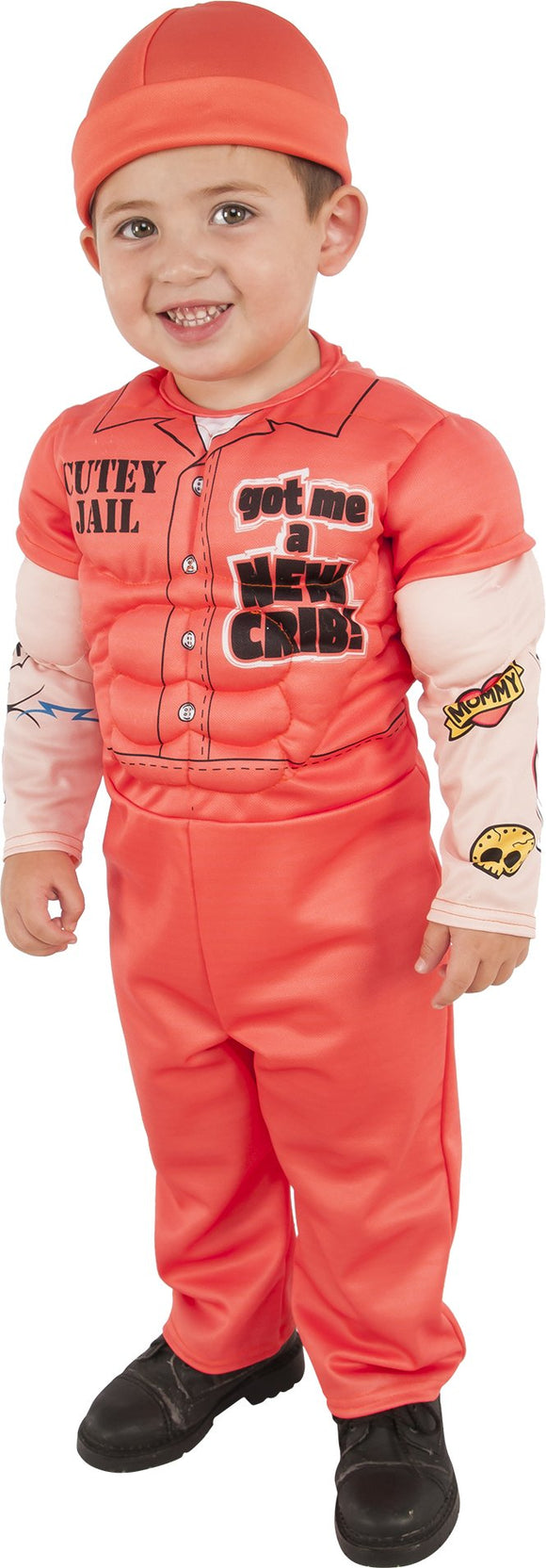 Rubies Costume 630956-M Child's Muscle Man Prisoner Costume, Medium, Multicolor