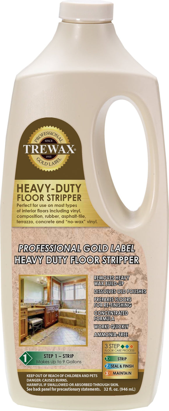 Trewax Professional Gold Label Heavy Duty Floor Stripper, Floor Cleaner,