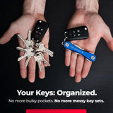 KeySmart Rugged - Multi-Tool Key Holder with Bottle Opener and Pocket Clip (up to 14 Keys, Black)