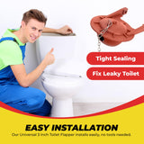 Universal 3 Inch Toilet Flapper - Toilet Flapper Replacement Kit 3 Inch, Compatible with Most 3" Flush Valves Including TOTO G-Max THU499S, THU175S & 2021BP - Toilet Flapper 3 Inch Universal