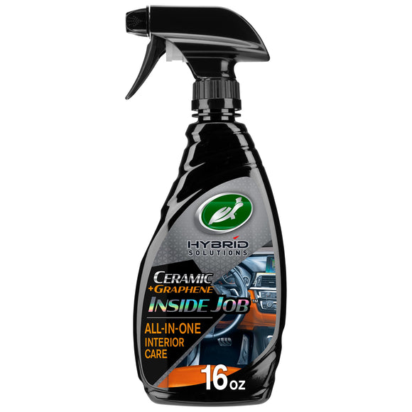 Turtle Wax 53787 Hybrid Solutions Ceramic Graphene Inside Job, Interior All Purpose Car Cleaner and Protectant, Odor Eliminator, Works on Leather, Vinyl, Plastic, Rubber and More,16 fl oz