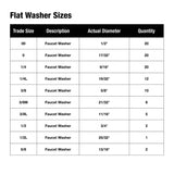 DANCO Assorted Flat Washer PRO Set, Black, 100-Piece (34441)
