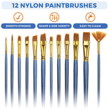 KEFF Acrylic Paint Set for Adults and Kids - Art Painting Supplies Kit with Acrylic Tubes, Canvas Panels, Tabletop Easel & More for Professional and Beginners