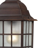 Nuvo Lighting 60/4912 Adams One Light Hanging Lantern 100 Watt A19 Max. Frosted Glass Rustic Bronze Outdoor Fixture