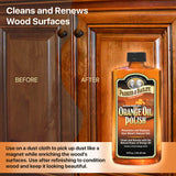 PARKER & BAILEY ORANGE OIL POLISH - Natural Orange Scented Wood Cleaner &